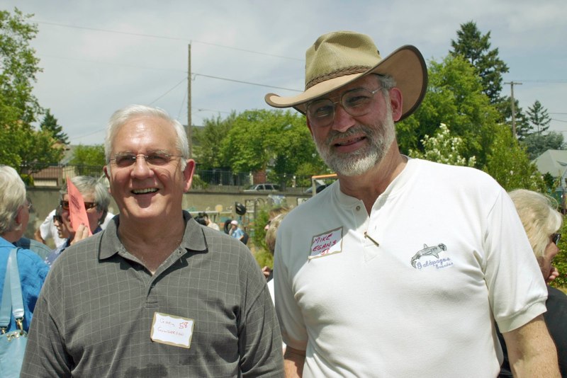  Gary Gunderson (left) and Mike Egans Class of 1958 
