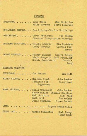  8th Grade Program Inside 