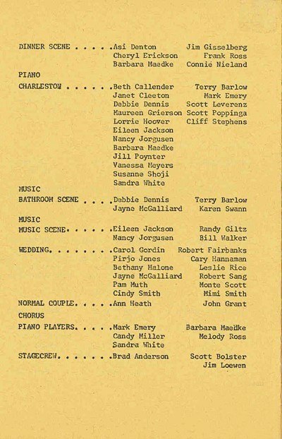  8th Grade Program Back Cover 