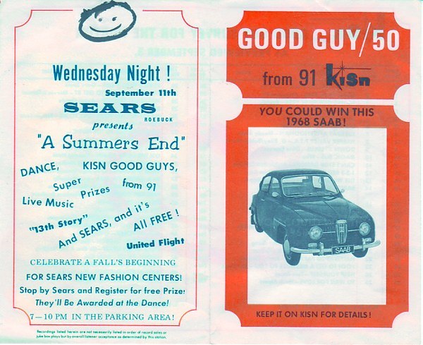  KISN Good Guy Survey Sept 2, 1968 